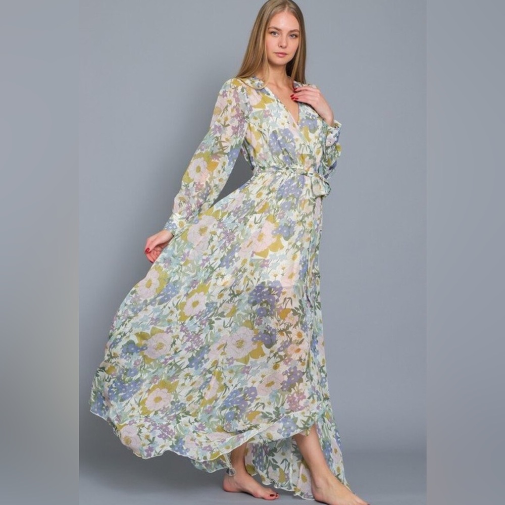 Floral Slit Maxi Dress